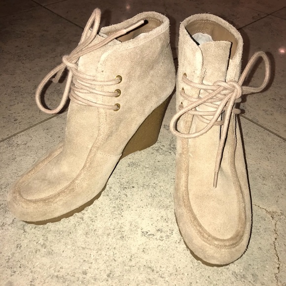 MICHAEL Michael Kors Suede Wedge Bootie - Picture 1 of 6
